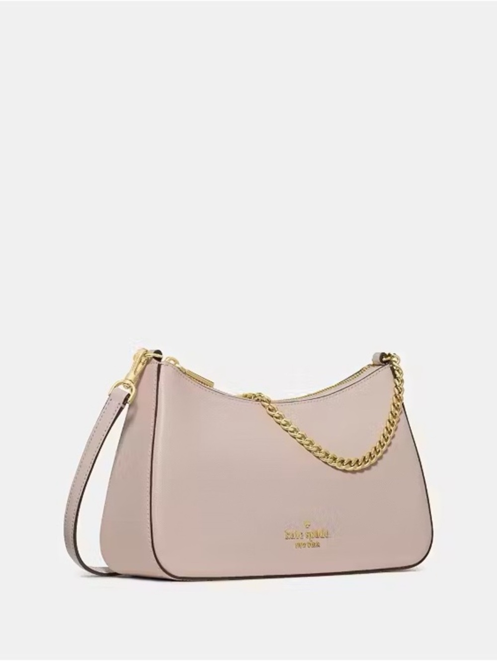 Kate Spade Margot Saffiano Convertible Crossbody Bag Powdered Sugar Pink - Picture 2 of 6